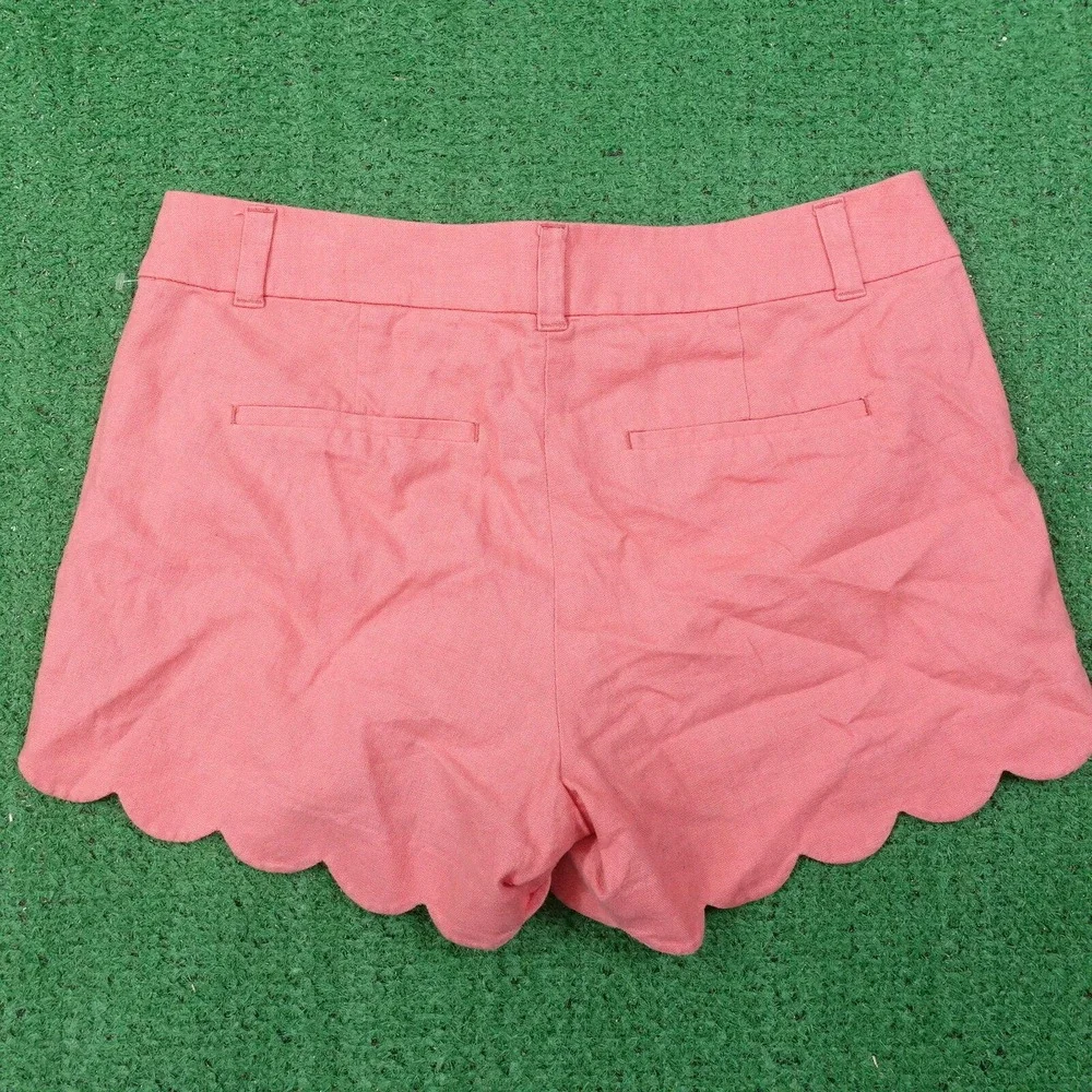 J CREW PINK LINEN BLEND SHORTS WOMENS SIZE 4 - Picture 3 of 6